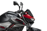 PUIG 22190J Downforce Front Spoiler, Matte Black, for Kawasaki Z500