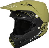 Fly Racing Formula CC Centrum Helmet Matte Olive Green and Black - Small