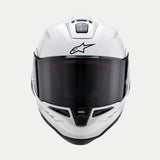 ALPINESTARS Supertech R10 Helmet - Solid - Gloss White - Medium 8200124-2170-M