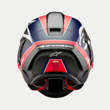 ALPINESTARS Supertech R10 Helmet - Team - Matte Black/Carbon Red Fluo/Blue - XL 8200224-1383-XL