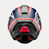ALPINESTARS Supertech R10 Helmet - Team - Matte Black/Carbon Red Fluo/Blue - Small 8200224-1383-S