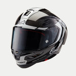 ALPINESTARS Supertech R10 Helmet - Element - Carbon/Silver/Black - Medium 8200324-1368-M