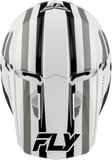 FLY Racing Kinetic Sync Helmet White/Black/Grey, Small, Part Number 73-2001S