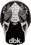 Fly Racing Formula CP DBK Helmet Black/White/Grey XL, Part Number 73-0064X