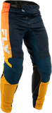 Fly Racing Kinetic Mesh Pants Navy/Orange, Size 34, Part Number 380-32634