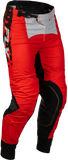 Fly Racing Youth Lite Flake Motocross Pants Red, Gray and Black Size 26, Part Number 380-73226
