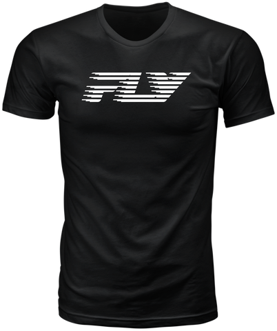 Fly Racing Fly Fast Tee Black Small - Comfortable 100% Cotton Crew Neck T-Shirt