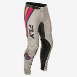 Fly Racing Youth Lite Vice Pants in Light Grey, Pink, and Coral – Size 26