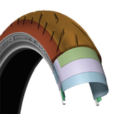 Bridgestone Battlax Hypersport S22 Rear Tire 160/60ZR17 69W Radial TL, Part 9328