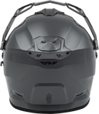 Fly Racing Trekker CW Solid Helmet with Electric Shield in Grey - Extra Small