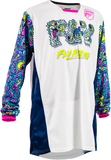 FLY RACING Youth Kinetic Mesh Mutant Jersey, Yellow, 380-334YL