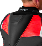 Tractech Evo D3o Jacket Blk/Flo Red Leather 3x