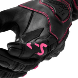 Womens S1 Glove Black/Pink Leather Sm
