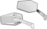 Kuryakyn 4-1/2 in. Hex Mirrors Chrome, Model 5918