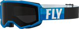 FLY RACING 37-51673 Zone W/C Goggle, Blue/Black, Dark Smoke Hydrophoc Lens