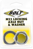 BOLT AXN22 22mm Locking Axle Nut for Kawasaki KX250F