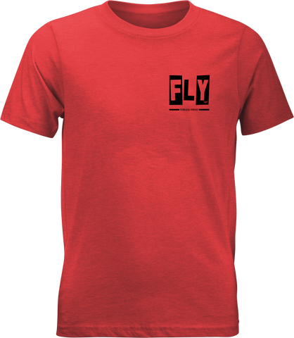 Fly Racing Youth Fly Punk Tee in Red – Part Number 354-0417YL
