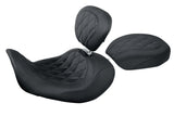 Mustang Motorcycle Wide Tripper Forward Passenger Seat, 06-17 Harley Dyna, Part 76705