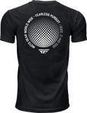 Fly Racing Fly Worldwide Tee Black XL - Premium Combed Cotton Crew Neck T-Shirt