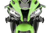 PUIG Sport Side Spoilers Black for Kawasaki Ninja ZX-10R and ZX-10RR, Part Number 9882N