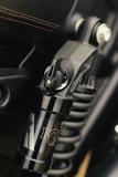 FOX QS3/QSR Dual-Adjust +1-Inch Lite Spring Shocks for 2025-2026 Indian Scout, Part 897-25-325