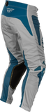 Fly Racing Kinetic Mesh Sym Pants Grey/Blue Size 30 - Lightweight Motorcycle Gear with BOA® Fit System