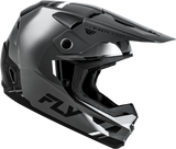 FLY Racing Kinetic Verdict Helmet Grey/Black/White X-Small – Lightweight Off-Road Motorcycle Helmet with Advanced Ventilation