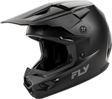 Fly Racing Kinetic Solid Matte Black 2X Helmet, Part A00297402XL