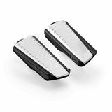 Rizoma PE643B Urban Protocol Black and White Motorcycle Footpegs, Pair