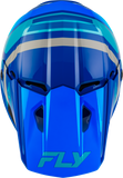 FLY Racing Youth Kinetic Scrap Helmet Blue, Light Blue and Grey YM 73-2007YM