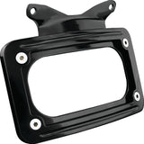 Kuryakyn Curved License Plate Mount, Black, Model 3147
