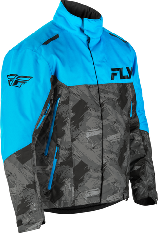 Fly Racing Snx Pro Jacket Blue/Black XL – Women's Snowmobile and Winter Sports Outerwear