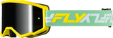 FLY RACING Youth Zone Goggle Yellow/Green with Black Mirror/Smoke Lens 37-51543Y