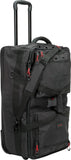 FLY Racing Tour Roller Bag Black – 80L Motorcycle Gear Luggage with Telescoping Handle and Fleece Lined Pockets