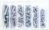 BOLT SV-BHM6M8 Button Head Allen Bolt Assortment, 90-Piece Kit