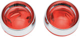 Kuryakyn 2269 Deep Dish Bezels with Red Lenses