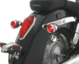 Kuryakyn 2269 Deep Dish Bezels with Red Lenses