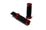 Performance Machine 24-25 Touring, 2025 Softail TBW Contour Handle Grip Set - Red, 0063-2105M-R