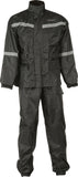 Fly Racing 479-8017X 2-Piece Rain Suit in Black, XL