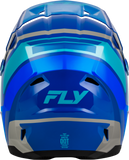 FLY Racing Youth Kinetic Scrap Helmet Blue, Light Blue and Grey YM 73-2007YM