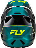 Fly Racing Rayce Repeat Bicycle Helmet Black/Teal/Hi Vis XL – Lightweight, Aero Safety Gear with Removable Liner