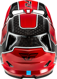 Fly Racing Werx R Flow Carbon Helmet Black Carbon/Red XL – Lightweight Impact-Absorbing Motorcycle Helmet