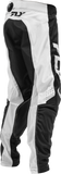 Fly Racing Youth Kinetic Mesh Pants Black/White Size 26, Part Number 380-34026