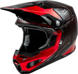Fly Racing Youth Formula S Carbon Legacy Helmet Red Carbon/Black YL 73-4447YL