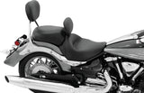 Mustang Motorcycle Wide Touring Solo Seat with Driver Backrest, Yamaha Roadliner/Stratoliner, Part 79454