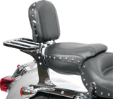 Mustang Motorcycle Low Medallion-Style Black Sissy Bar Pad 76498