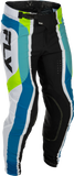 Fly Racing Lite Le Current Motorcycle Pants White/Lime/Blue, Men's 34, Part Number 379-73534