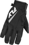 FLY RACING XL 371-054X Title Gloves, Black/White