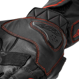 RST S1 Leather Motorcycle Gloves Black/Red, Small – Part Number 103650RED-08