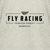 Fly Racing Women's Fly Motto Tee Cream SM - Comfortable Loose Fit Motorcycle T-Shirt